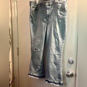 Express Cropped Bell Flare Pants